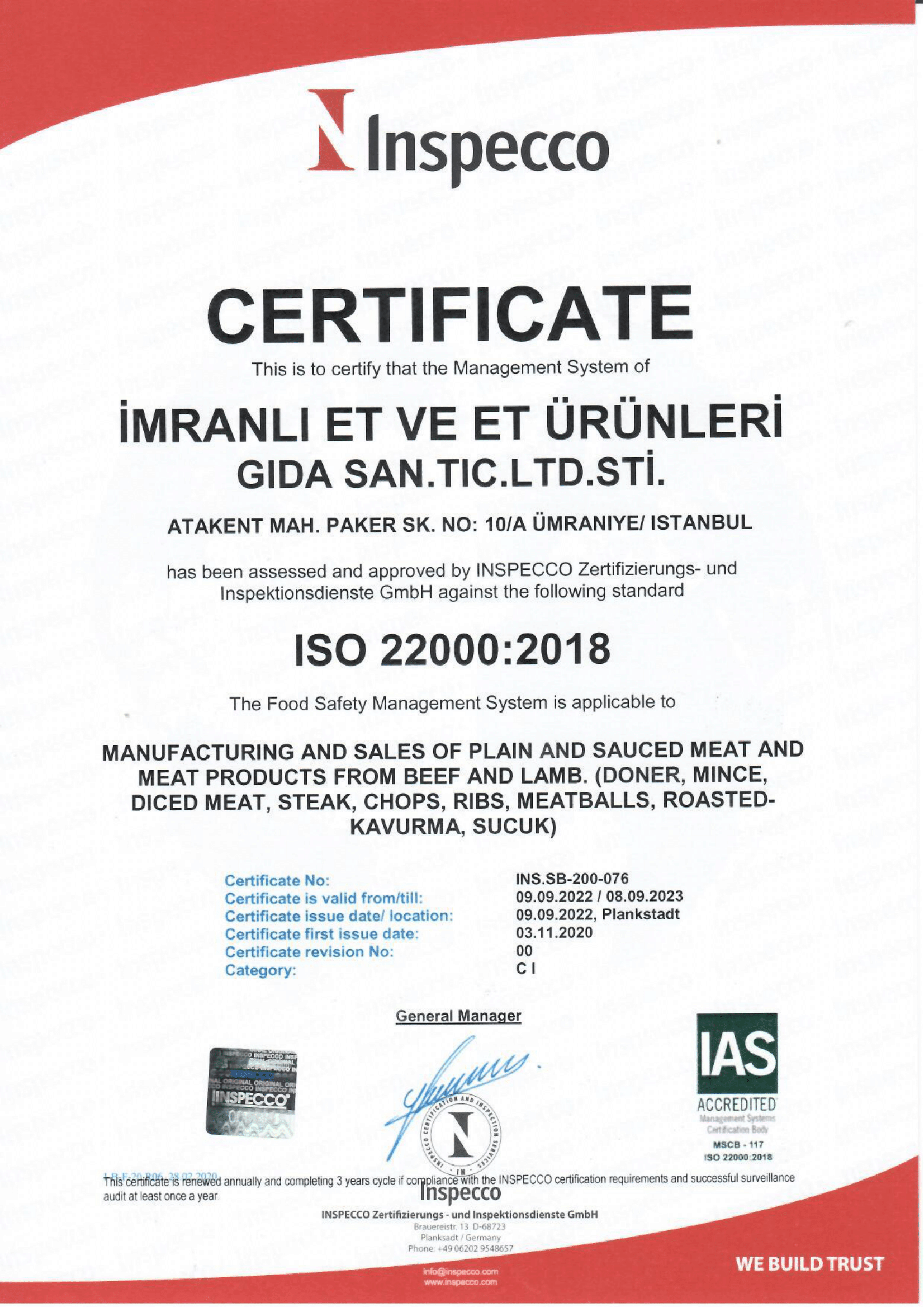 İMRANLI ET ISO 22000-2018 2022-2023 (YABANCI DİLDE)-1